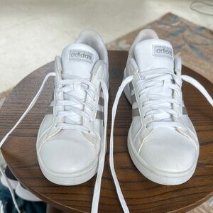 Adidas White Leather Sneakers